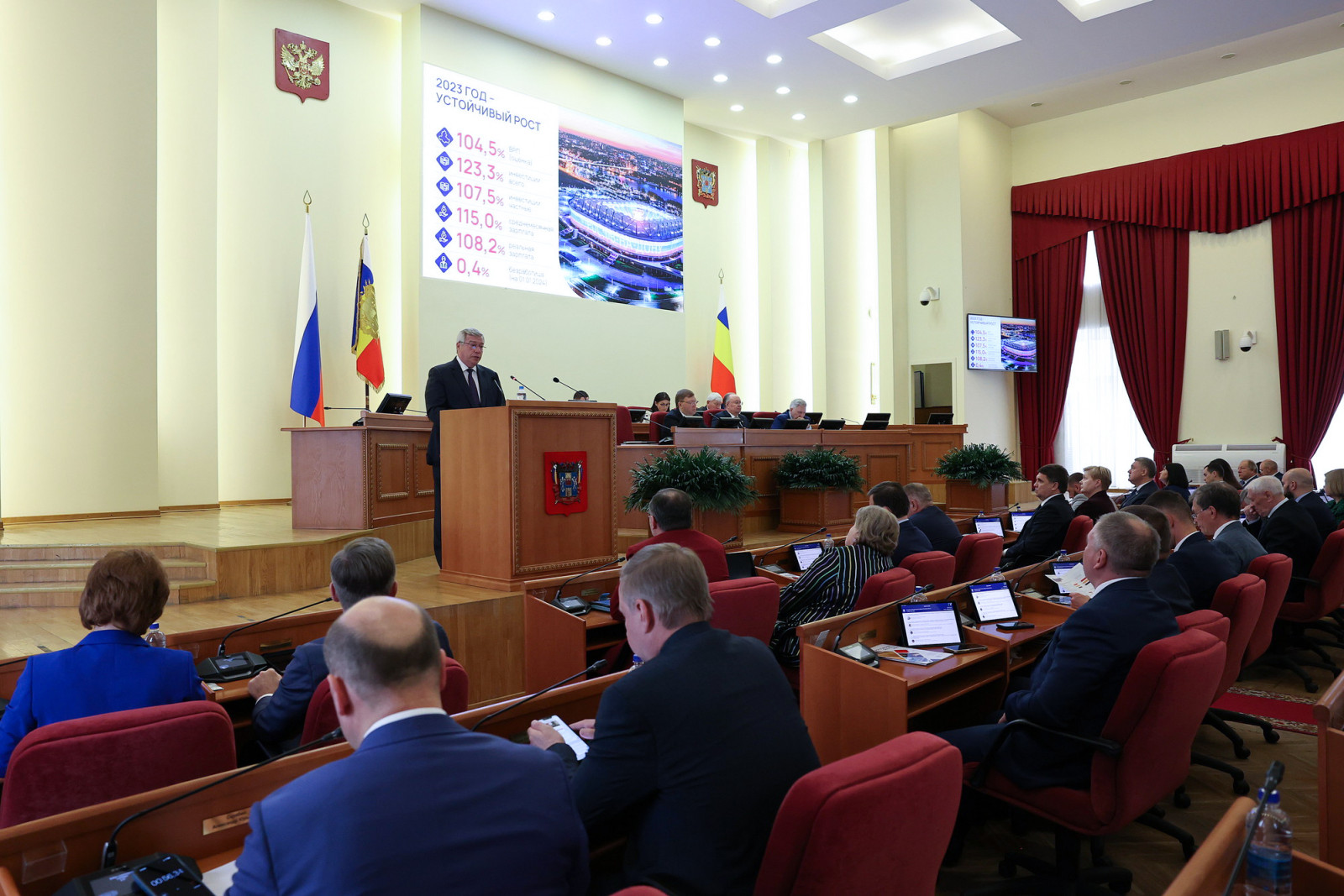 Губернатор Ростовской области отчитался об итогах работы правительства в 2023 году