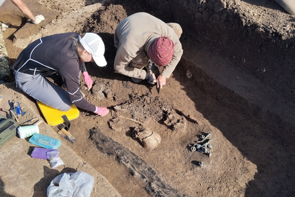 В Крымском районе Кубани петербургские археологи обнаружили редкие памятники древних культур