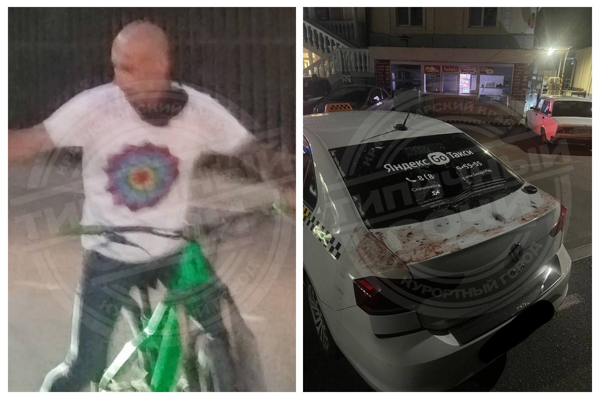 В Сочи задержали агрессивного мужчину, который ранил ножом таксиста и прохожего